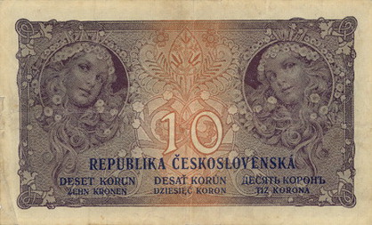 10 korun   1919   front